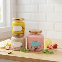 Bocaux de rangement en verre grande capacité 100ml 150ml 380ml 500ml avec couvercles
