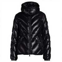 Service OEM personnalisé – Blouson matelassé unisexe formel à col ras du cou, avec logo frontal, coupe ample, en laine enduite, fermeture éclair, imperméable, idéal pour le printemps