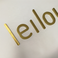 Enseignes de lettres 3D en acier inoxydable, 1 pièce, panneau métallique de canaux en Aluminium pour Salon de magasin