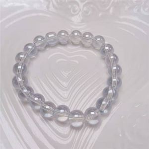 Factory Wholesale Glass <b>Beaded</b> <b>Bracelet</b> for Women Fluorite Gray Moonlight Crystal Beads <b>Bracelet</b> - Product Image 4