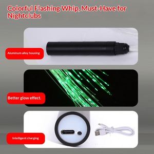 Barres lumineuses LED à fibres optiques pour discothèques, ambiance interactive, spectacles de danse, fouets lumineux dynamiques clignotants - Product Image 3