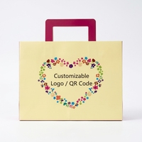 Sac fourre-tout transparent personnalisé motif fleur de cerisier Sakura, découpe carrée, poignée rigide, sac à main transparent pour cosmétiques, cadeau de mariage