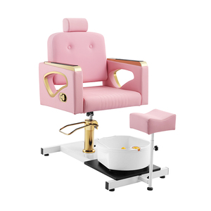 Commercio all'ingrosso di bellezza sedia da bagno per salone di bellezza speciale per la terapia del piede sedia per il lavaggio del piede rosa squisita sedia per Pedicure - Product Image 2