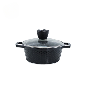 10-Piece <strong>Fish</strong> Scale Non-Stick Cookware Set with Tourmaline Coating Die-Cast Aluminum <strong>Pots</strong> Soup <strong>Pot</strong> Wok Frying Pan - Product Image 3