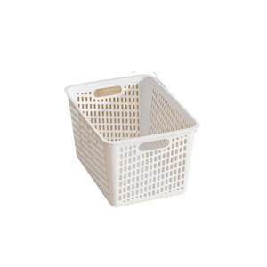<b>Storage</b> <b>Baskets</b> White Rectangle With Handle For <b>Toys</b> Snacks Kitchen Dormitory Desktop Organization 35x25x20cm - Product Image 5