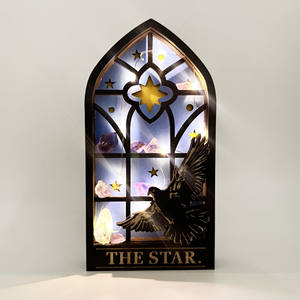 装飾用品木製クリエイティブタロットカード要素照明雰囲気クリスマス - Product Image 6