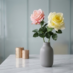 <span class=keywords><strong>Flores</strong></span> Artificiales al por Mayor con Tacto Real y Humectante, Rosa Artificial de Tallo Único Ocean Song - Product Image 2