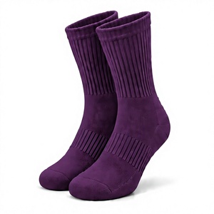 Calcetines Deportivos de Algodón de Alta Calidad al por Mayor, Calcetines de Tobillo con Logotipo Bordado Personalizado, Calcetines Deportivos Acolchados de Punto para Hombre y Mujer, para Correr y Ciclismo - Product Image 1