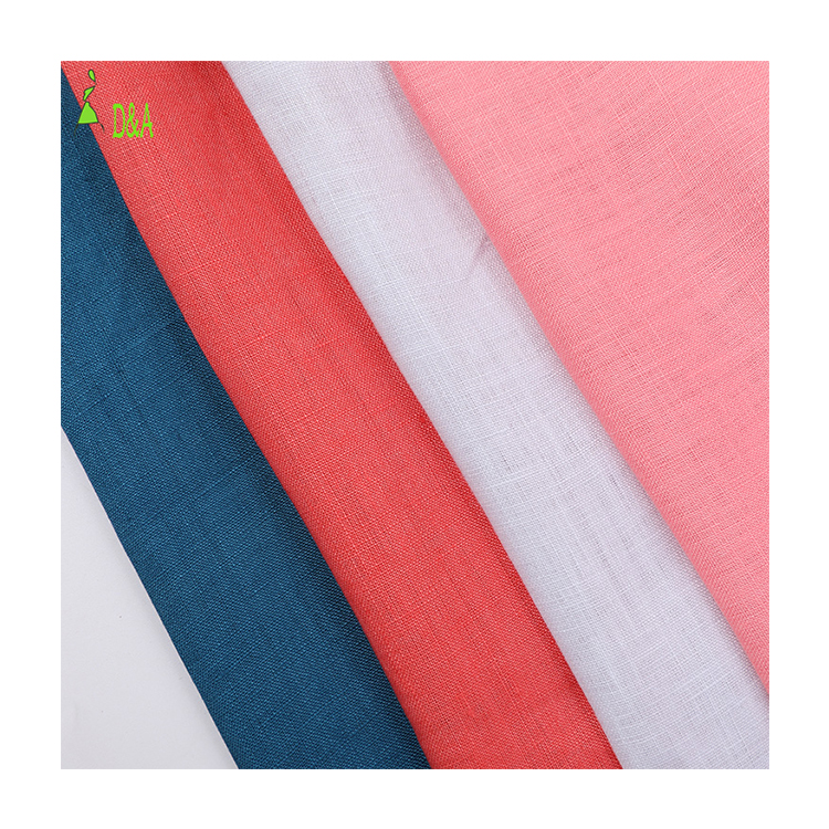 Экологически чистая окрашенная пряжа 17*21, тканая мягкая чистая льняная ткань, рулон для брюк