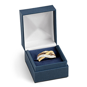 Anello con diamanti H087 con diamanti marroni e bianchi, taglio rotondo brillante, fede nuziale naturale fantasia, gioielli unisex - Product Image 3