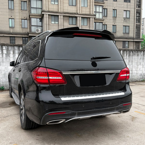 Mercedes-Benz GL GLS X166 2013-2019 Rear Trunk Spoiler <b>Wing</b> Carbon Fiber Texture Piano Black ABS Aerodynamic Modification - Product Image 1