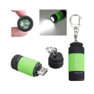 Fabrik Direct Amazon Heiße Verkäufe Mini Wiederaufladbare Außen Beleuchtung Tragbare Selbstverteidigung Mini Keychain Taschenlampe Dynamo