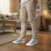 Chaussures en toile pour hommes et femmes, tendance, en PU et mesh respirant, légères et confortables pour la marche quotidienne, fabricant OEM