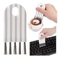 Mini brosse de nettoyage de crevasse petit clavier d'ordinateur incurvé brosse de nettoyage fenêtre Flexible bouteille d'eau tasse Gap brosse