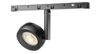 Système de rail magnétique LED COB en aluminium noir avec télécommande WiFi, CRI 95 élevé, design moderne, dimmable, sans alimentation principale requise, garantie 5 ans