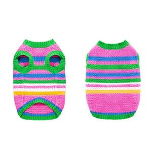 Suéter de Punto Cálido a Rayas para Cachorros, Otoño-Invierno, para West Highland White Terrier, Bichon Frise, Teddy, <span class=keywords><strong>Yorkshire</strong></span>, Japón, Corea - Product Image 3