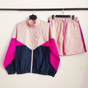 Personalizar peso ligero pulóver ropa vintage poliéster nylon conjunto corto recortado chaqueta cortavientos para hombres - Product Image 1