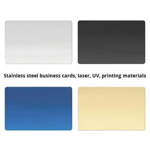 بطاقة عمل من الفولاذ المقاوم للصدأ بدون كلمات ، بطاقة نقش فارغة ، طباعة بالآشعة الفوضية ، بطاقة بريدية - Product Image 2