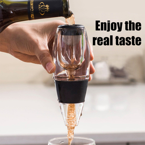 Rượu Vang Đỏ Chai Pourer Không Khí Thiết Lập Khí Di Động Nhanh Chóng <span class=keywords><strong>Decanter</strong></span> Pourer Và Nhanh Chóng <span class=keywords><strong>Decanter</strong></span> Spout Rượu <span class=keywords><strong>Aerator</strong></span> Pourer Bộ Quà Tặng - Product Image 4
