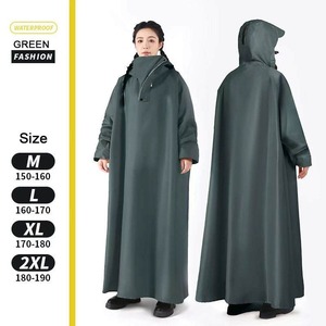 Imperméable long en tissu Oxford tendance <span class=keywords><strong>pour</strong></span> homme et femme, imperméable à capuche <span class=keywords><strong>pour</strong></span> les voyages, la randonnée, la pêche - Product Image 5