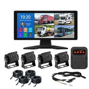 4K onboard DVR videorecorder màn hình cho xe buýt & Xe tải 10.1-inch 4-kênh BSD màn hình với 4 AHD 1080p đậu xe máy ảnh - Product Image 2