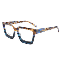 Nouvelle monture optique carrée en acétate, style preppy tendance, monture épaisse rétro chic, plusieurs couleurs disponibles, unisexe 2027