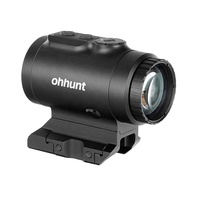 Ohhunt IPX67 Waterproof Mini Prism Sight Red Illuminated Prism Scope dengan Lower 1/3 Mount & Killflash Cover