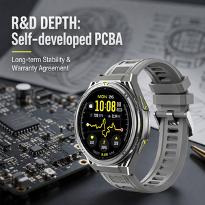 Smartwatch SHUANXIANG X2 <span class=keywords><strong>PRO</strong></span>, Impermeabile <span class=keywords><strong>5</strong></span> ATM, Display AMOLED HD, Barometro, Altimetro, Bussola, Monitoraggio Frequenza Cardiaca, 100+ Funzioni Fitness - Product Image 5