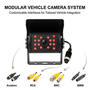 Caméra de recul anti-buée à chauffage automatique, étanche IP68, AHD/CVBS, vision nocturne IR 16 LED, garantie 1 an, pour camions lourds - Product Image 5
