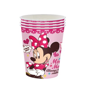 Cross-Border New kidsren của phim hoạt hình màu hồng <span class=keywords><strong>Minnie</strong></span> giấy tấm sinh nhật trang trí Tiệc Cung Cấp khăn giấy Khăn trải bàn ramadan - Product Image 4