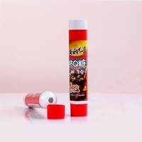 Tube alimentaire cylindrique écologique personnalisé en gros avec bouchon à vis pour liquides, bulles, saveurs de fruits, chewing-gum et dentifrice