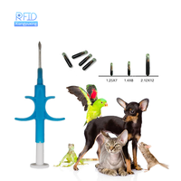 Etiqueta de Vidrio RFID para Animales, 134.2kHz FDX B, Microchip Inyectable para Ganado, Cabras, Ovejas, Sistema de Identificación de Ganado