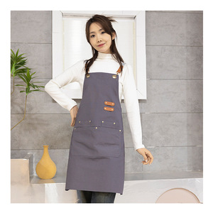 Waterproof <b>Kitchen</b> <b>Apron</b> for Women/Men With Pockets Work Mandil Cleaning Pinafore Restaurant Shop Work Uniform - Product Image 4
