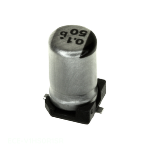 ตัวเก็บประจุแบบติดผิว CAP ALUM 0.1UF 20% 50V SMD 0.1 uF รุ่น ECE-V1HS0R1SR - Product Image 1
