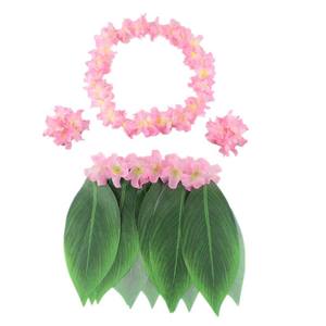 Accesorios <span class=keywords><strong>de</strong></span> vacaciones Fiesta <span class=keywords><strong>de</strong></span> Hawaii Tropical <span class=keywords><strong>Luau</strong></span> Flores Collares Pulsera Falda Disfraces hawaianos 2017 - Product Image 5