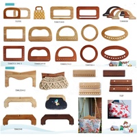 Cadre de sac à main en bois massif de 20 cm avec fermoir Kiss Lock, vente en gros, cadre de pochette en bois, stock disponible, accessoires de sac à main DIY pour perles et crochet