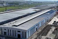 Structure de bâtiment préfabriqué modulaire préfabriqué, structure en acier, entrepôt