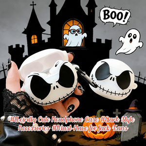 Étui de protection en silicone anti-poussière avec design de crâne 3D luminescent personnalisé, compatible avec les <span class=keywords><strong>AirPods</strong></span> Pro/2e/4e génération, sans fil amusant. - Product Image 3