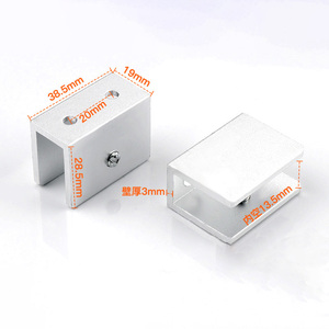 High Quality Aluminum Decorative Glass <b>Corner</b> Holder Mirror Mounting Connectors & <b>Shelf</b> Supports - Product Image 1