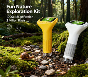 <span class=keywords><strong>Microscope</strong></span> numérique portable multifonctionnel pour enfants, 2 pouces, 1000X, avec stockage interne, directement de l'usine - Product Image 1