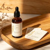 Solution d'étiquettes personnalisées pour huiles essentielles TEDDY, vinyle, feuille d'or rose, soin de la peau, soin des cheveux, flacon en verre, cosmétiques, étiquettes de parfum