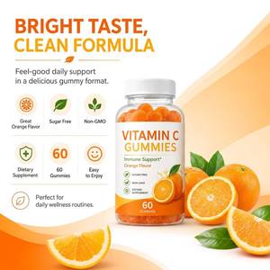 Fabricant de Gummies de Vitamine C Complète à Marque Blanche OEM, Haute Puissance 1000mg, Supplément Quotidien pour le Soutien Immunitaire - Product Image 3