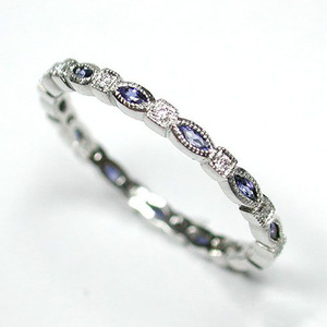 Anello Sottile con Design a Fascia Marquise, Anello Semplice da Dito per Donne - Product Image 1