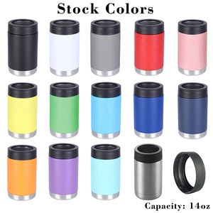 Enfriador de Latas y Botellas Aislado al Vacío de Acero Inoxidable Negro de 12 oz |   Enfriador de Latas de Doble Pared para Latas y Botellas - Product Image 6