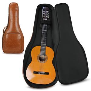 Étui de guitare en cuir de qualité supérieure, imperméable, sac de transport pour guitare classique, sac à bandoulière pour le rangement et les voyages - Product Image 5