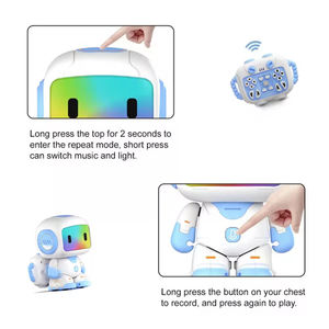 <span class=keywords><strong>Robot</strong></span> intelligent avec enregistrement tactile, interactif parent-enfant, multifonctionnel, télécommande sans fil, rechargeable, jouet en plastique pour garçon - Product Image 4