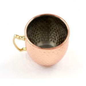 Taza de Cerveza Moscow Mule de Acero Inoxidable con Recubrimiento de Cobre Sublimado y Grabado - Product Image 3