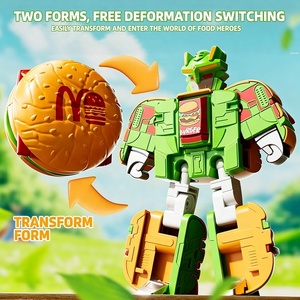 <span class=keywords><strong>Robot</strong></span> Giocattolo Patatine Fritte, Action Figure Trasformabile Guerriero Patatine Fritte per Bambini, Gadget per Feste, Giocattolo Tascabile Creativo per Bambini - Product Image 4