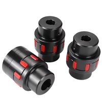 Accouplement d'arbre de moteur électrique en acier en forme de prune personnalisable OEM mâchoire hydraulique de moteur à cannelure élastique rigide à couple élevé