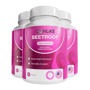 Complément alimentaire pour adultes à base d'extrait de betterave biologique végétalien 1300 mg, améliore l'énergie et le soutien immunitaire, santé cardiaque - Product Image 1